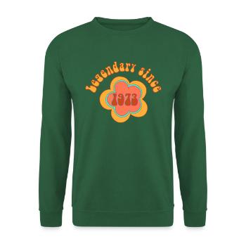 Legendary since 1973 Born Birthday - Unisex Sweatshirt - green - Front
