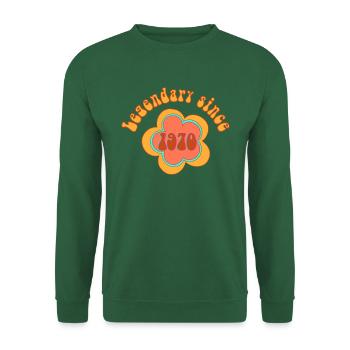 Legendary since 1970 Birthday Retro - Unisex Sweatshirt - green - Front
