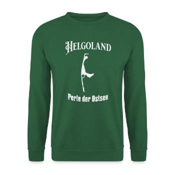 Helgoland Perle der Ostsee - Unisex Pullover - Grün - Vorne