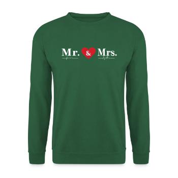 MR & MRS Forever Together - Unisex Pullover - Grün - Vorne