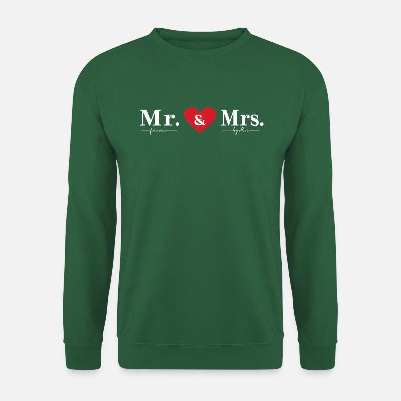 MR & MRS Forever Together - Unisex Pullover - Grün