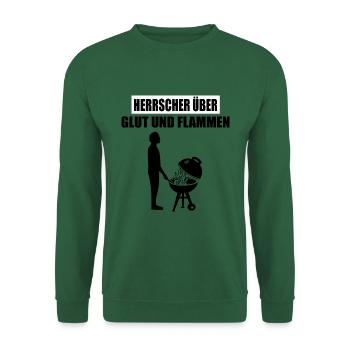 BBQ - Unisex Pullover - Grün - Vorne