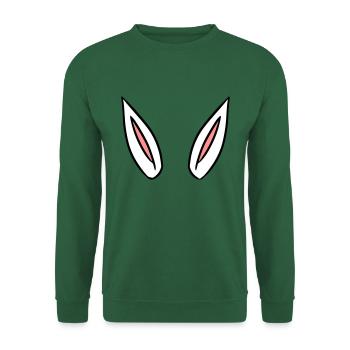 Oreilles de lapin idée de cadeau rabbit ears - Sweat-shirt Unisexe - vert foncé - Devant