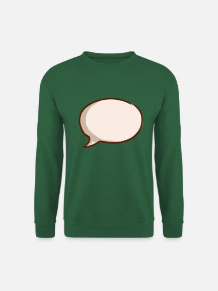 speech bubble bulle saying comment - Unisex Sweatshirt - green