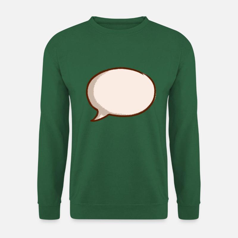 speech bubble bulle saying comment - Unisex Sweatshirt - green