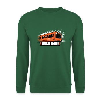 T-shirts, sweats à capuche, vêtements, cadeaux du métro d’Helsinki - Sweat-shirt Unisexe - vert foncé - Devant