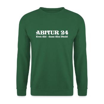 ABITUR 24 - ABI 2024 - ABITURIENT - ABU DHABI - AK - Unisex Pullover - Grün - Vorne
