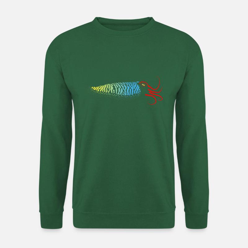 Sepia, Gradient Squid - Unisex Sweatshirt - green