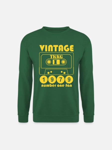 TKKG 1979 Number One Fan Vintage Kassette - Unisex Pullover - Grün