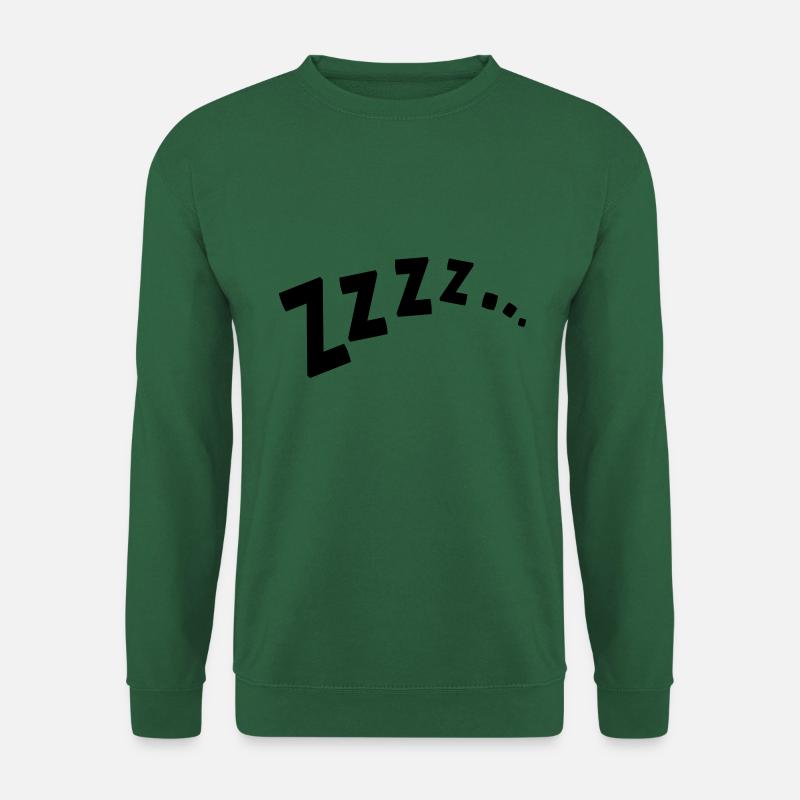 ZZZZ... / Schlafen / sleep / dormir / Schnarchen - Unisex Pullover - Grün