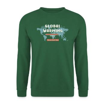 Réchauffement climatique - Sweat-shirt Unisexe - vert foncé - Devant