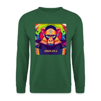 urban ape x 3 - Unisex Pullover - Grün - Vorne
