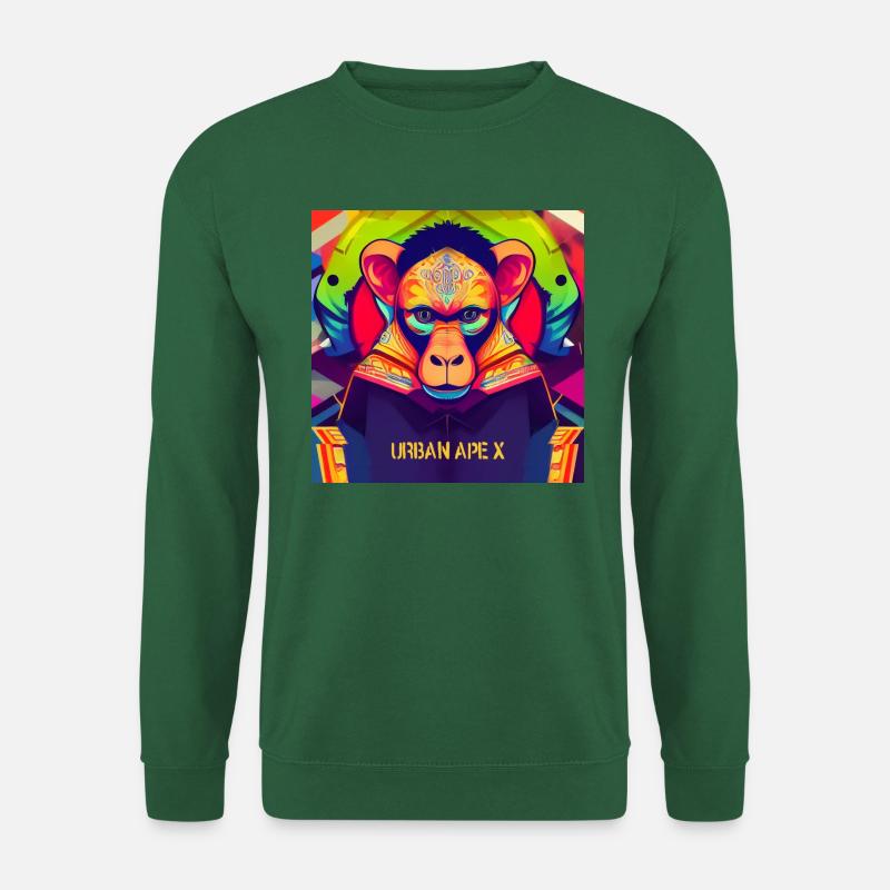 urban ape x 3 - Unisex Pullover - Grün
