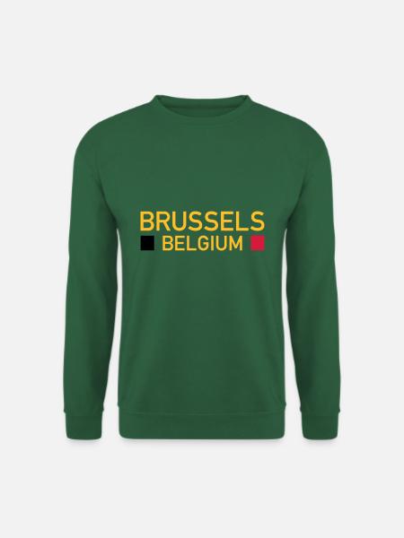 Brussels, Belgium (two squares) - Unisex Sweatshirt - green