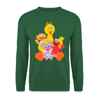 Sesame Street Bibo, Elmo, Sina, Abby And Cadabby - Unisex Sweatshirt - green - Front