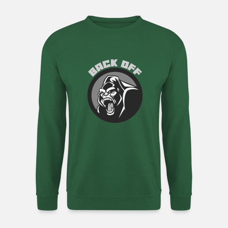Back off grey design - Unisex Sweatshirt - green