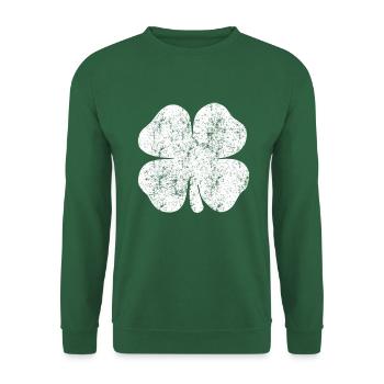 St. Patrick's Day Four Leaf Clover - Green - Unisex Sweatshirt - green - Front