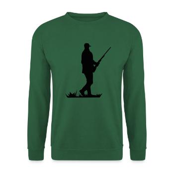 Jäger Waidmann Treibjagd Jagd Waidmannsheil - Sweat-shirt Unisexe - vert foncé - Devant