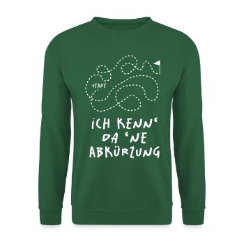 Ich Kenn Da Ne Abkürzung - Unisex Pullover - Grün - Vorne