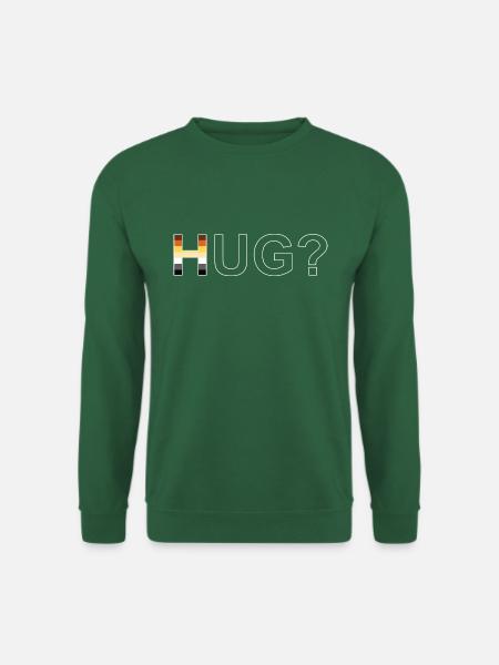 HUG white - Unisex Sweatshirt - green