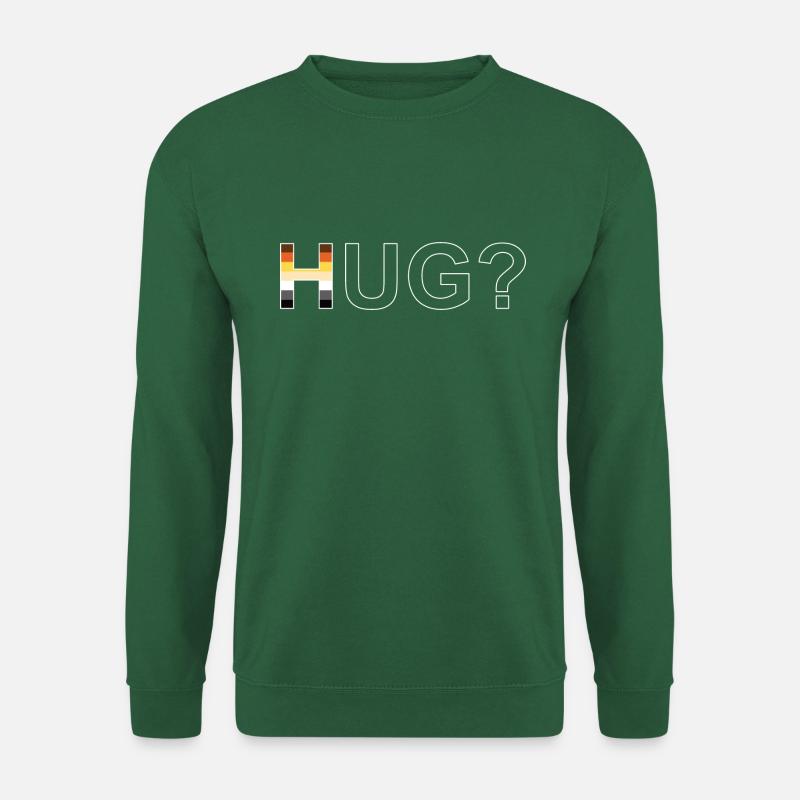 HUG white - Unisex Sweatshirt - green