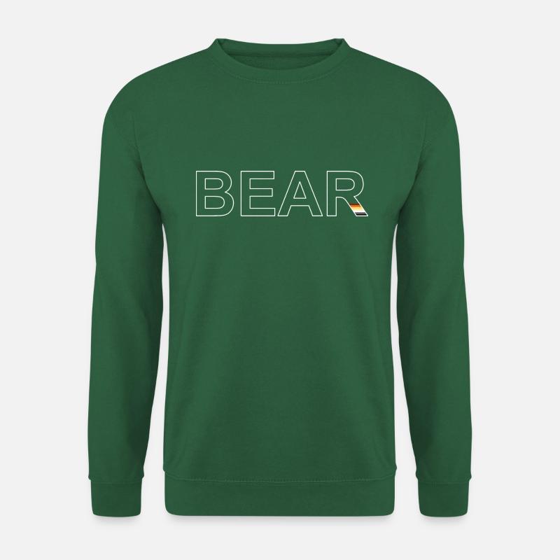 BEAR white - Unisex Pullover - Grün
