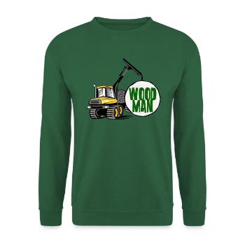 Transitaire Woodman, t-shirts, sweats à capuche, cadeaux - Sweat-shirt Unisexe - vert foncé - Devant