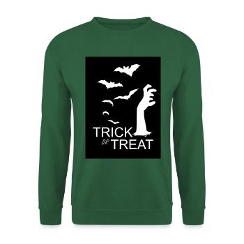 MAIN D’HALLOWEEN ZOMBIE HAND - Sweat-shirt Unisexe - vert foncé - Devant
