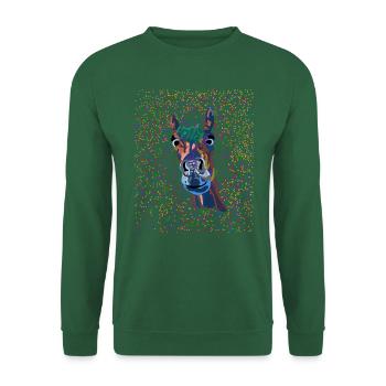 Horse's head - symbol for riders - Unisex Sweatshirt - green - Front