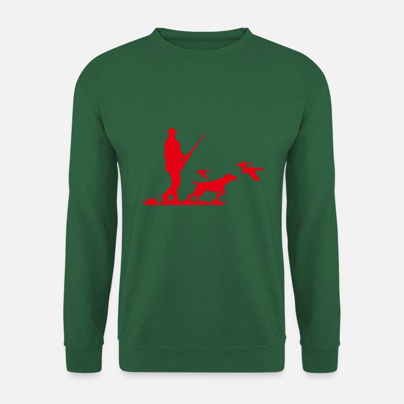 Jäger Jägerin Waidmann Waidmannsheil Logo - Unisex Pullover - Grün