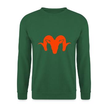 Moufflon Ram Hunt Huntress Waidmannsheil - Sweat-shirt Unisexe - vert foncé - Devant