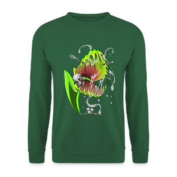 Botanical Shirt Carnivorous Plants Venus Flytrap - Unisex Pullover - Grün - Vorne
