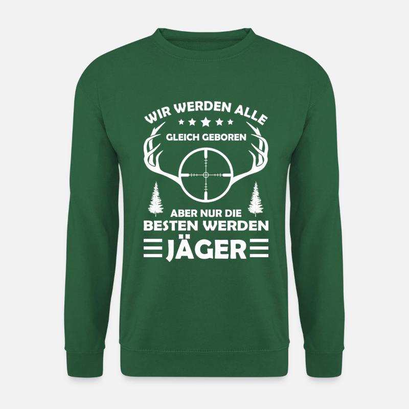 Jäger mit Jagdschein - Unisex Pullover - Grün