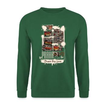 Praha - Share the Love - Unisex Pullover - Grün - Vorne