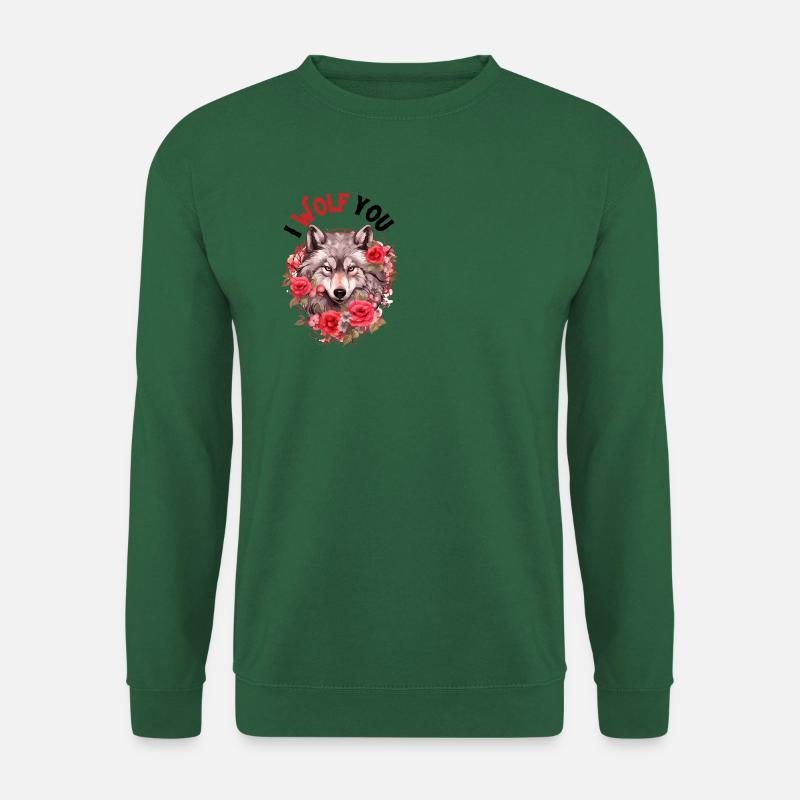 I Wolf You - Unisex Pullover - Grün