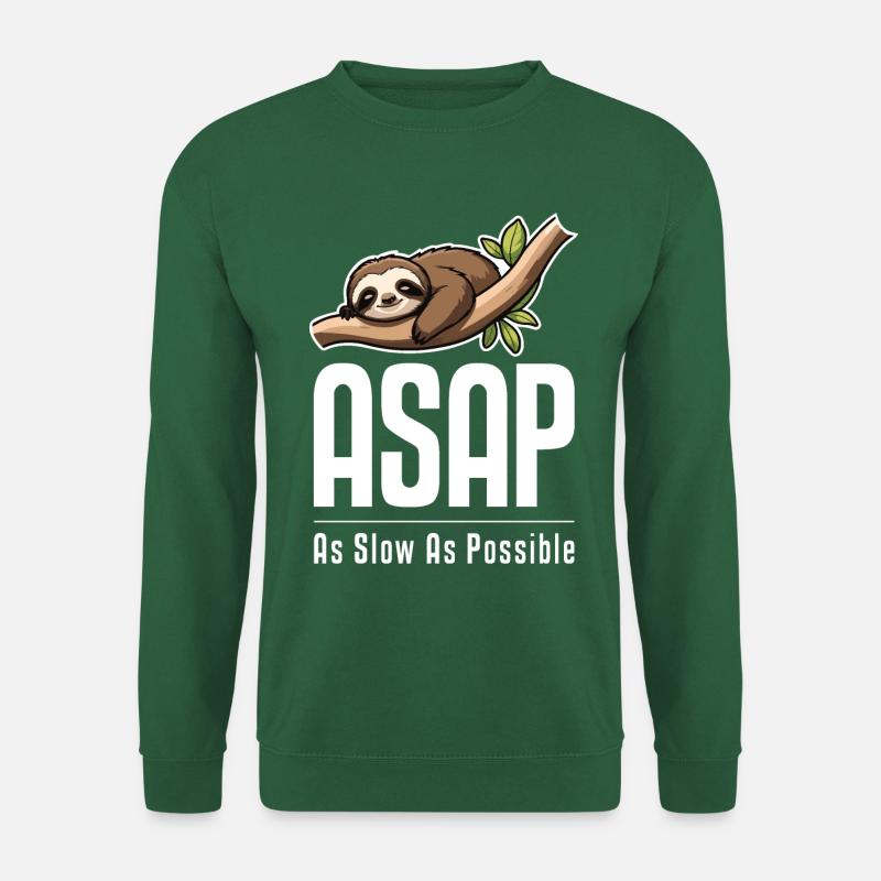 ASAP on black - Unisex Sweatshirt - green