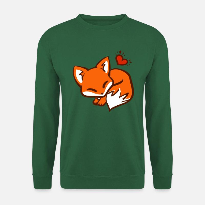 Renard mignon / Renard mignon - Sweat-shirt Unisexe - vert foncé