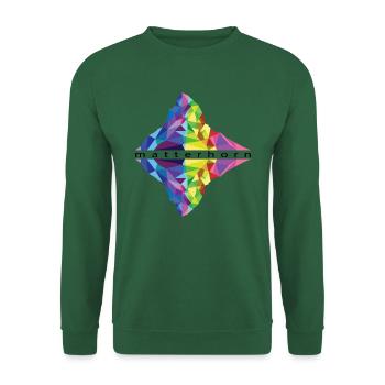 Matterhorn colored reflected - Unisex Sweatshirt - green - Front