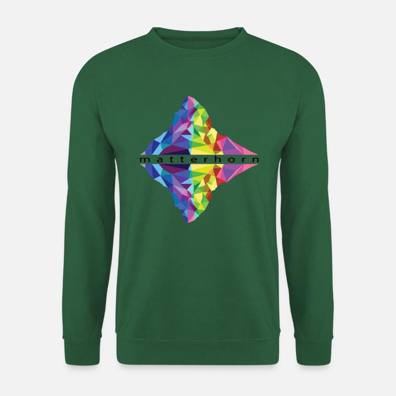 Matterhorn colored reflected - Unisex Sweatshirt - green