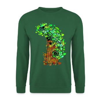 Chameleonn GeomeTRIX bunt - Unisex Pullover - Grün - Vorne