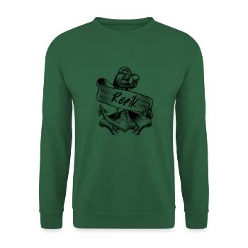 Rerik Ostseebad Anker Motiv - Unisex Pullover - Grün - Vorne