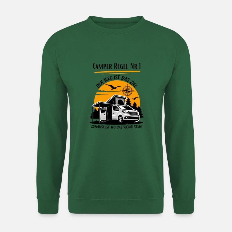 Camper Regel Nr.1- Kastenwagen Wohnmobil Spruch - Unisex Pullover - Grün