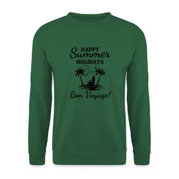 Happy Summer Holidays-Bon Voyage!-Summer Holiday - Unisex Sweatshirt - green - Front