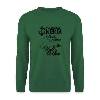 Rerik Ostseebad Rerik Perle zwischen Haff & Ostsee - Unisex Pullover - Grün - Vorne