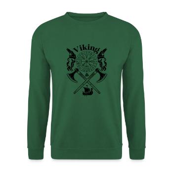 VIKING-Viking SYMBOLES-RUNES VIKINGS - Sweat-shirt Unisexe - vert foncé - Devant