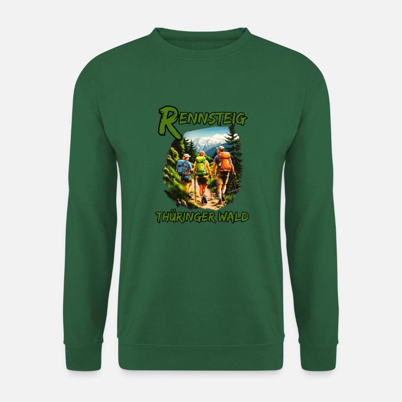 Rennsteig-Thuringian Forest-Thuringia - Unisex Sweatshirt - green