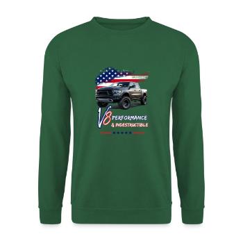 Pick Up Truck - Leistung & Unzerstörbar - Pick Up - Unisex Pullover - Grün - Vorne