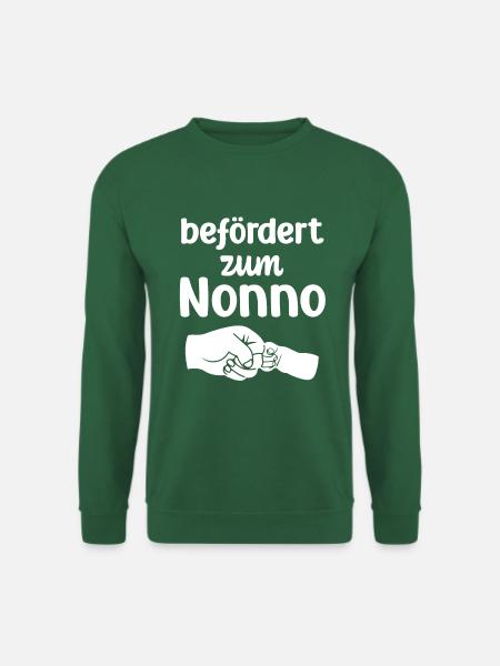 Befördert zum Nonno Baby du wirst Opa Schweiz - Unisex Pullover - Grün