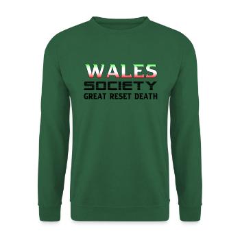 Welsh Society Great Reset Death - Unisex Sweatshirt - green - Front
