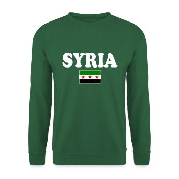 Drapeau de la Syrie - Sweat-shirt Unisexe - vert foncé - Devant